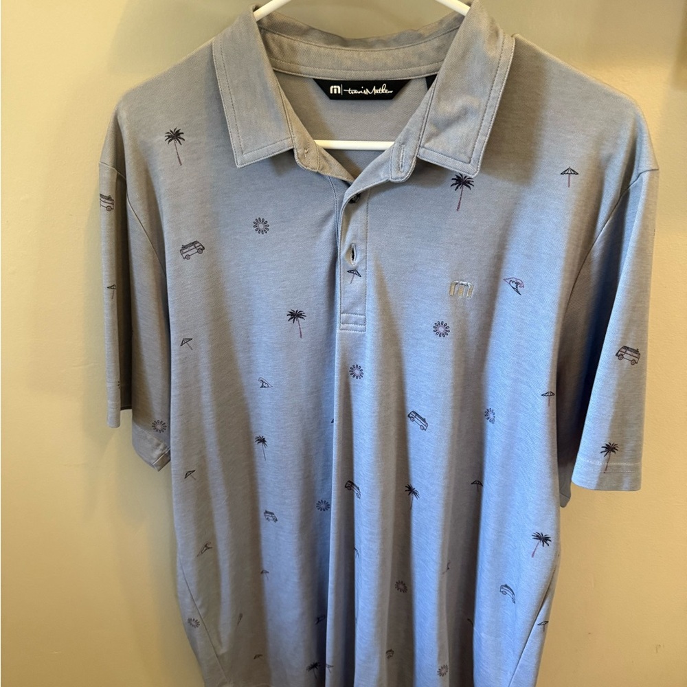 Travis Mathew Gray Polo Shirt